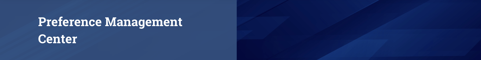 CUNA Preference Management Center Header